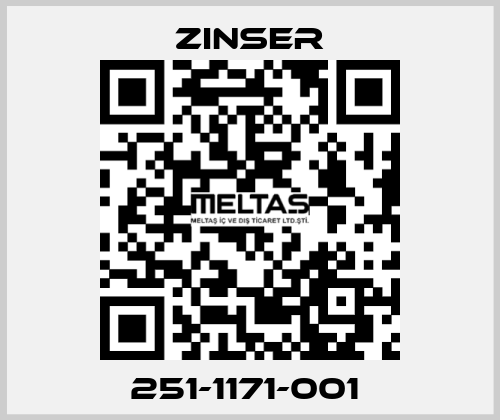 251-1171-001  Zinser