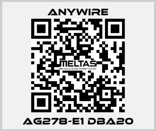 AG278-E1 DBA20 Anywire