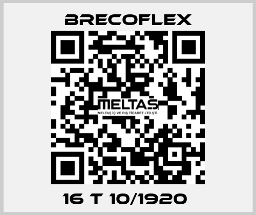 16 T 10/1920  Brecoflex