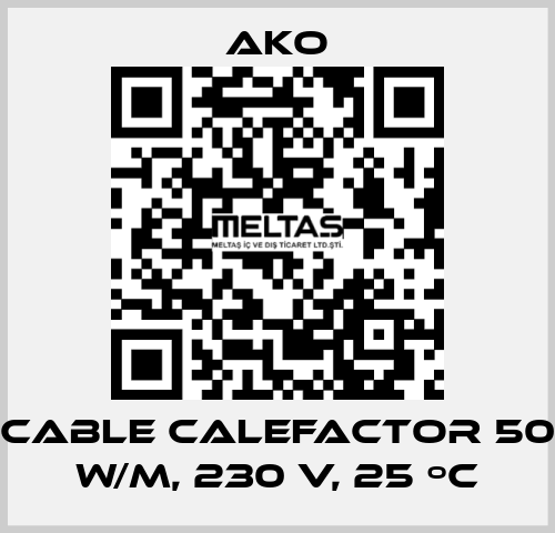 Cable calefactor 50 W/m, 230 V, 25 ºC AKO