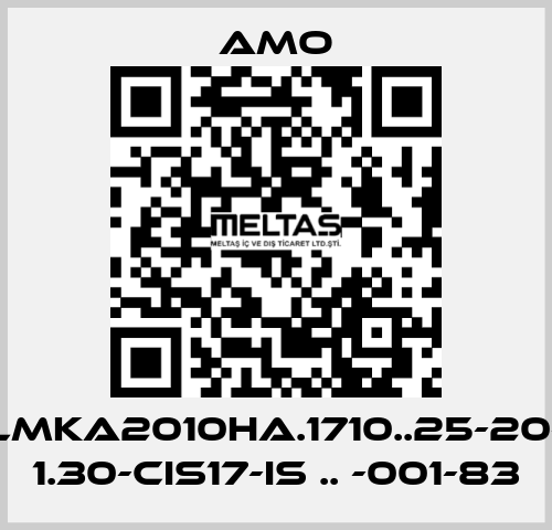 LMKA2010HA.1710..25-20- 1.30-CIS17-IS .. -001-83 Amo