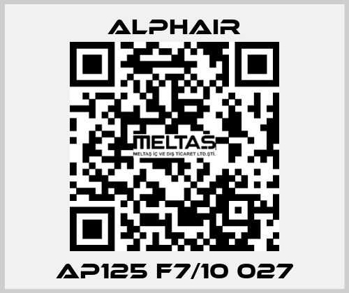 AP125 F7/10 027 Alphair