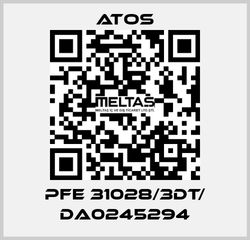 PFE 31028/3DT/ DA0245294 Atos