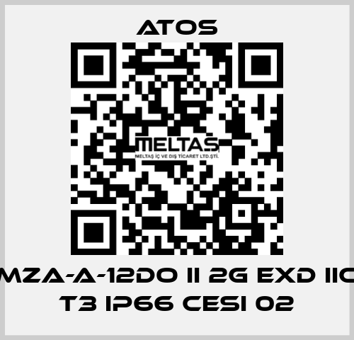 MZA-A-12DO II 2G Exd IIC T3 IP66 CESI 02 Atos
