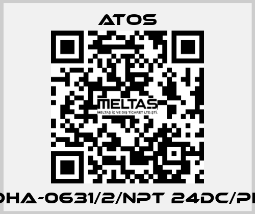 DHA-0631/2/NPT 24DC/PE Atos