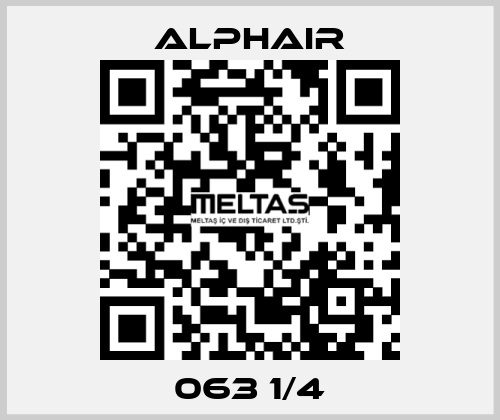 063 1/4 Alphair