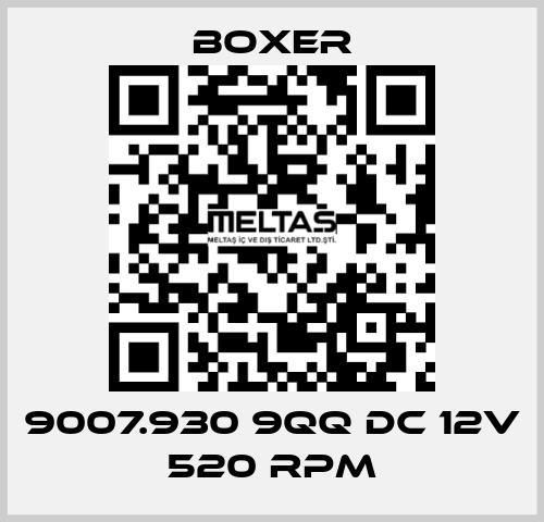 9007.930 9QQ DC 12V 520 rpm Boxer
