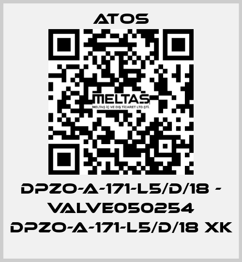 DPZO-A-171-L5/D/18 - VALVE050254 DPZO-A-171-L5/D/18 XK Atos