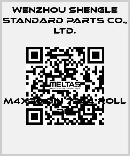 M4x30 DIN 7344 roll pin Wenzhou Shengle Standard Parts Co., Ltd.