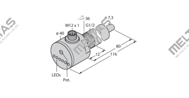 FCS-G1/2A4-AP8X-H1141/L080 Turck