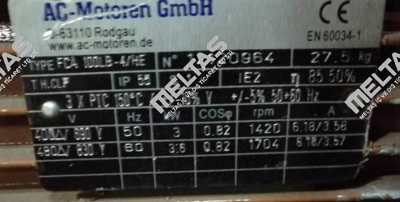 PDM-4-B5-3-100L-A-Z0, Replacement for FCA 100LB-4 / HE  AC Motoren