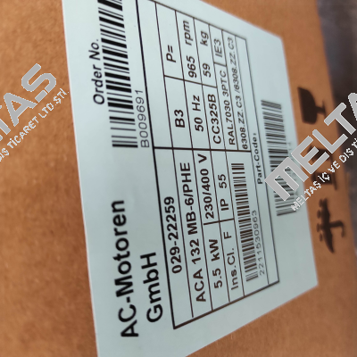 ACA 132 MB 6/PHE (Design: IM B3) AC Motoren