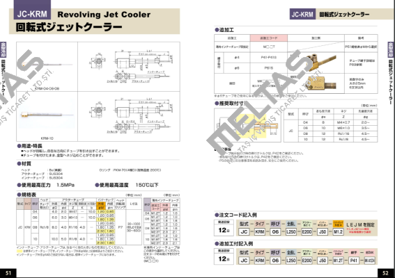 JC-KRM-08-L331-E219-J112-M1.8-MKWL855 Ahresty-tec