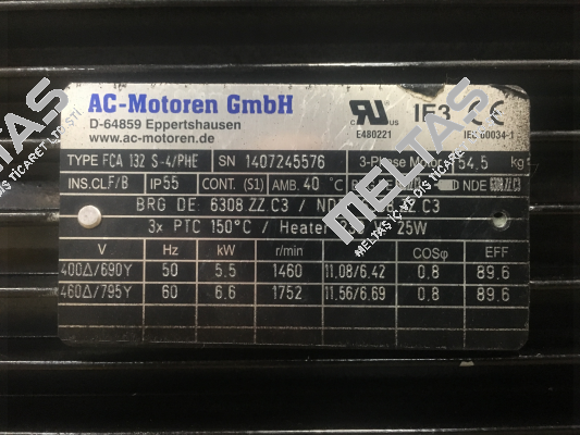 FCA 132 S-4 / PHE B5 UL AC Motoren