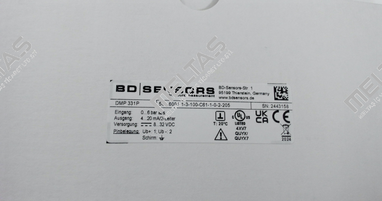 DMP 331 P / 501-6001-1-3-100-C61-1-0-2-205 Bd Sensors