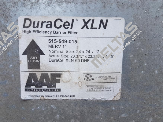 515-549-015 REPLACED BY XL60N (M516-101-001)  AAF