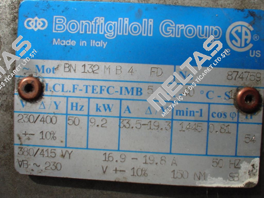 BN 132MB 4 FD Bonfiglioli