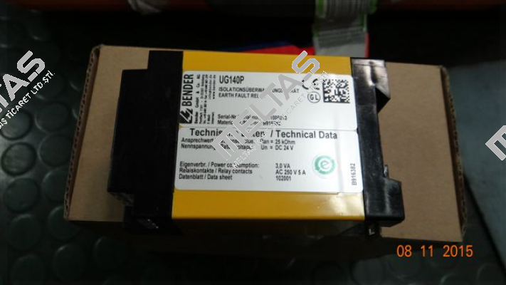 B916382 UG140P DC 24V UG obsolete, replaced by IR425-D4-1 (B91036403) or  B71036320 (isoUG425-D4-4) Bender