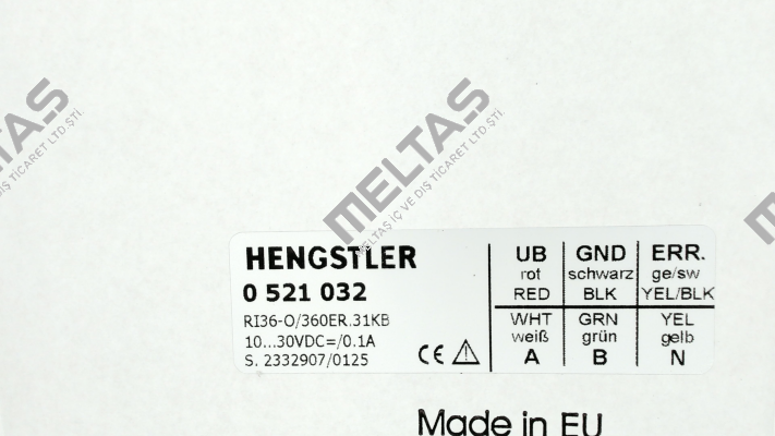 p/n: 0521032, Type: RI36-O/  360ER.31KB Hengstler