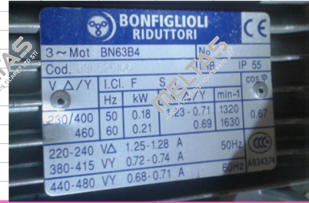 BN 63B 4 B5 Bonfiglioli