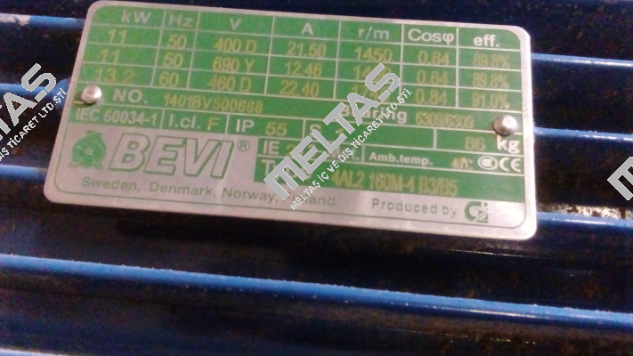 4A2 160M-4 11kW (1401BV500668)  Bevi