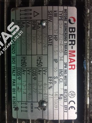 SVF 712-4-B5 34  Ber-Mar Motors