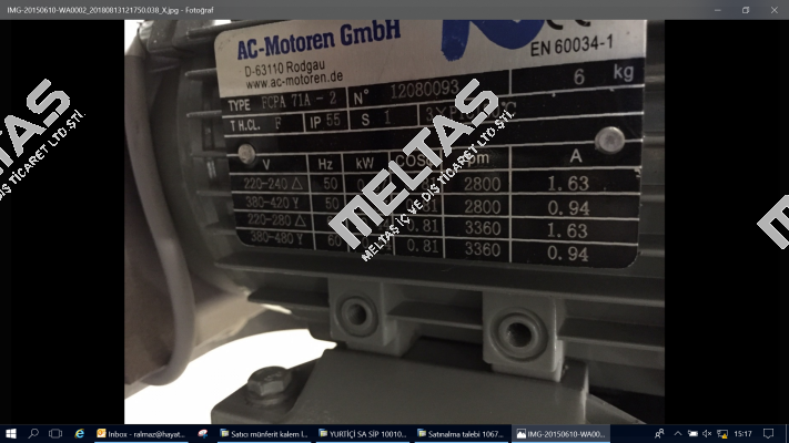 Type: FCPA 71A-2  AC Motoren