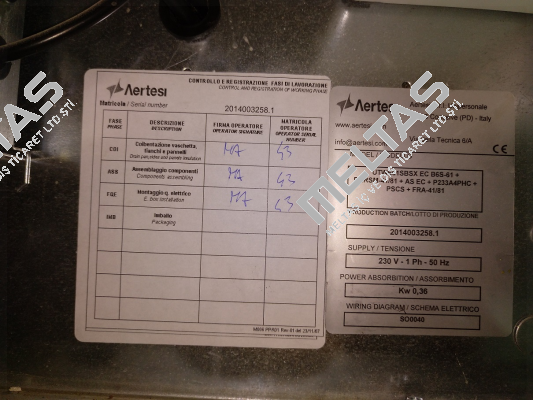 Motor for 2014003258.1  Aertesi