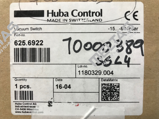 625.6922 OEM Huba Control