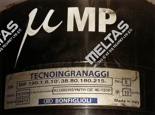 190.1.6.10.38.80.180.215 obsolete, replacement MPG1006L0002 Bonfiglioli