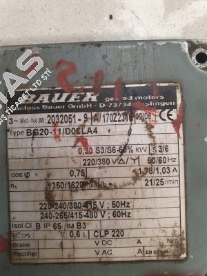 Type: BG20-11/D06LA4 Bauer