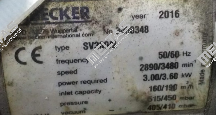 SV300/2 3038348 Becker