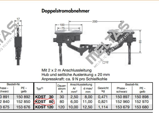 SA-KDST80PH-2000 (0152960/00)  Vahle