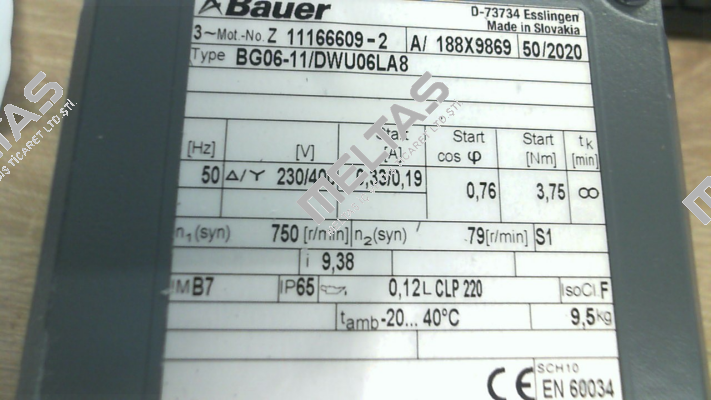 BGO6-11/DWUO6LA8 Bauer