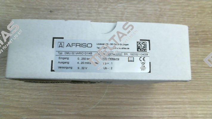 DMU 02 Vario 0/250bar G1/4B G2O2 (32854G2O2) Afriso