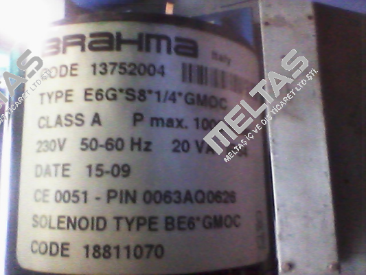 E6G*S8 R1/4" B/BE6*GMOC (81.00110) (stock) Brahma