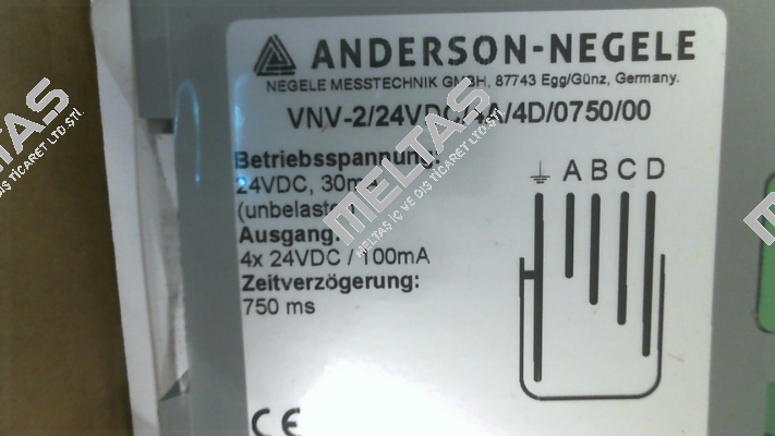 VNV-2/24VDC/4A/4D/0750/00 Anderson-Negele
