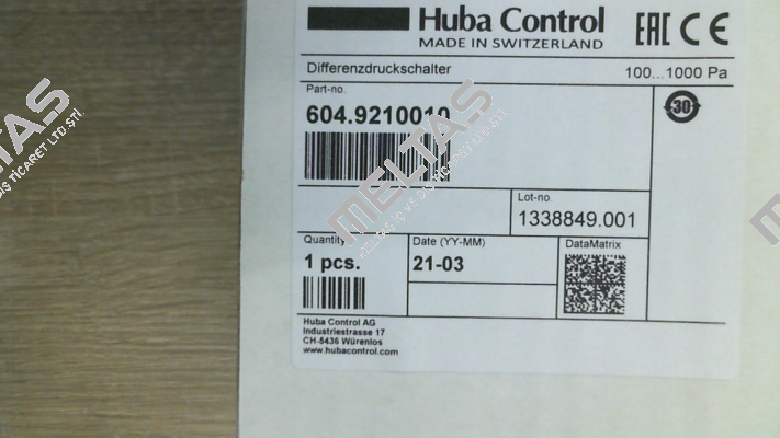 604.9210010 Huba Control