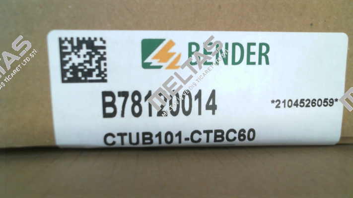 p/n: B78120014, Type: CTUB101-CTBC60 Bender