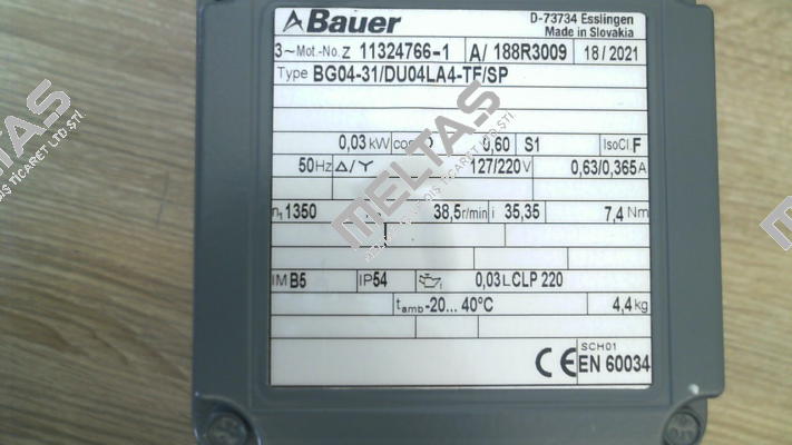 BG04-31/DU04LA4/SP (Artikel-Nr.: 188F3200) Bauer
