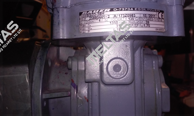 Type BS03-38H No. Z 25880441-2 A/173Z0983  Bauer