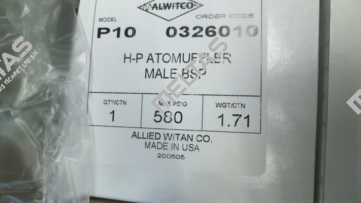 P10-580-0326010 Alwitco
