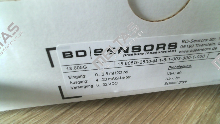 18.605G-2500-M-1-5-1-003-300-1-000 Bd Sensors
