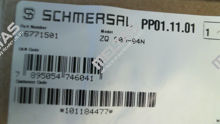 p/n: 101184477, Type: ZQ 900-04N Schmersal