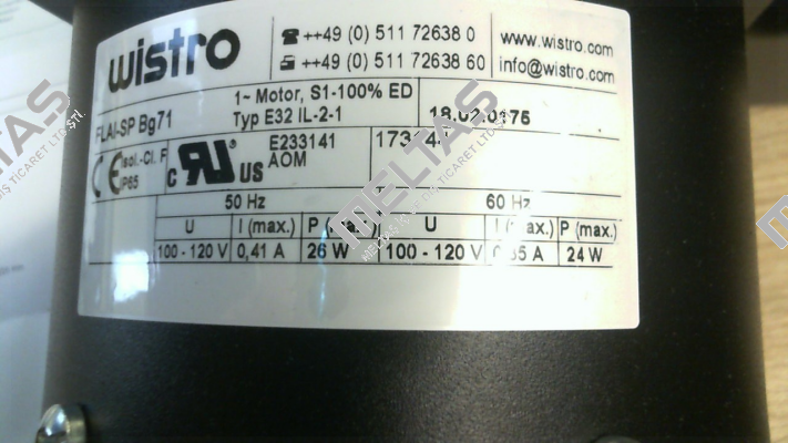 FLAI Bg71 OK IP65 ST 260lg IND (18.02.0175) Wistro
