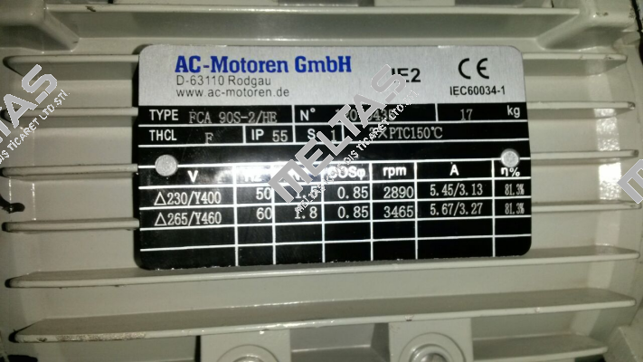 FCA 90S-2/HE obsolete,replaced by Lüfterflügel BG90 AC Motoren