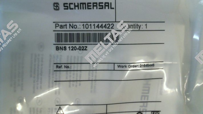 p/n: 101144422, Type: BNS 120-02Z Schmersal