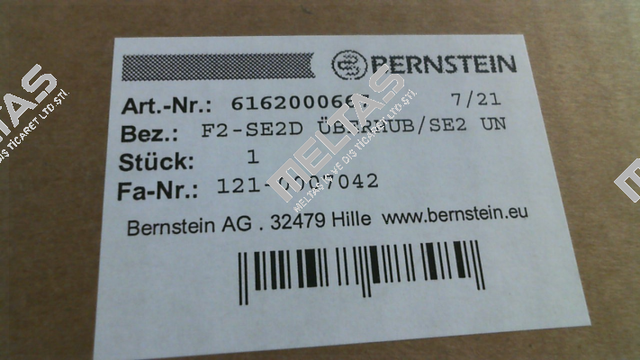 P/N: 6162000667, Type:  F2-SE2D Bernstein