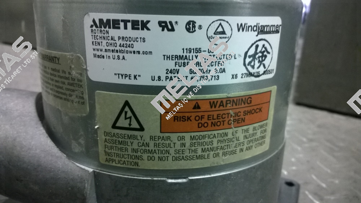119155-03 Ametek Windjammer