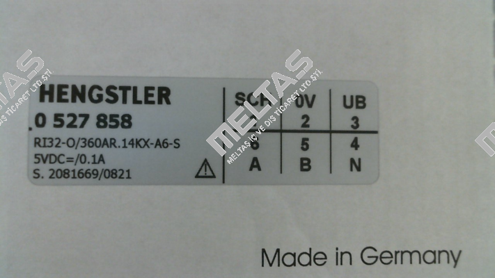 p/n: 0527858, Type: RI32-O/  360AR.14KX-A6-S Hengstler